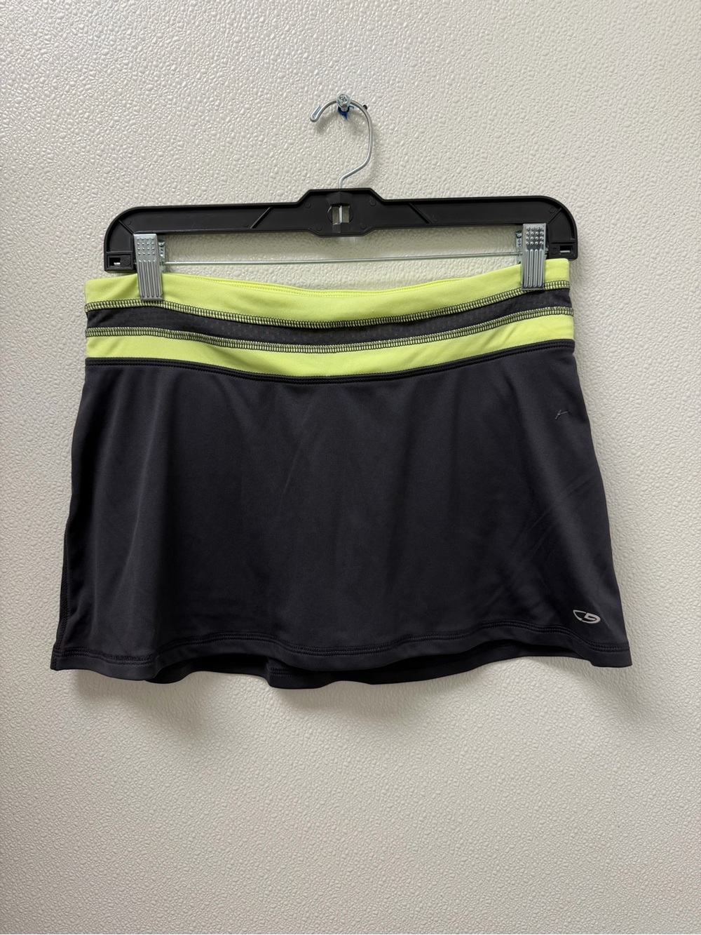 Champion Black Skort with Lime Waistband